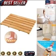 Eco-Friendly Bamboo Bath Mat - Non-Slip, Waterproof Design for Modern Bathrooms