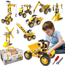 STEM Building Toys, 10 in 1 Construction Set for Preschool Kids, Educational Cre