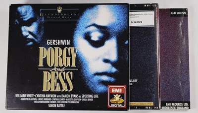 George Gershwin PORGY AND BESS 3-Disc Set Used Music CD Simon Rattle EMI 1989