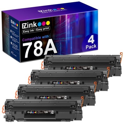 E-z Ink Compatible Toner Cartridges 4 Pack For Hp 78A Ce278a Laser Printer