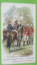CHROMO 1901 CHOCOLAT LOUIT BORDEAUX GUERRE BOERS TRANSVAAL 1900 SPRAGGE LINDLEY