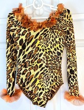 Weissman Girls Sparkly Leopard Lion Dance Costume Size MC