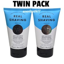 Real Shaving Age Defence Traditional Shave Cream Anti Ageing 125ml 2 Pack