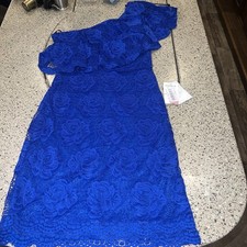 NWT B. Darlin Size 3/4 royal blue lace cocktail dress
