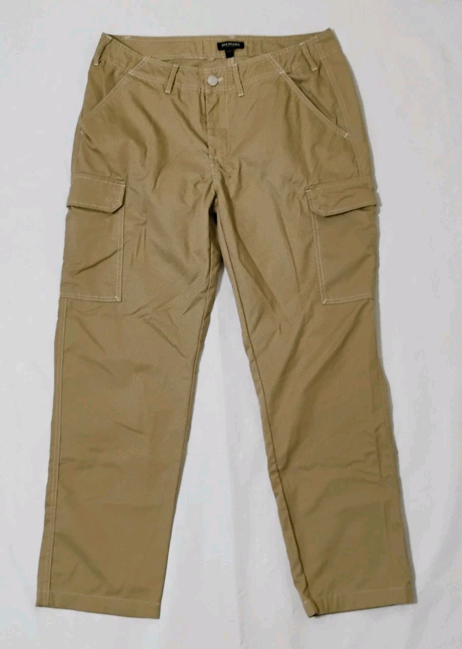 Men's True Religion Cargo Pants Travertine Khaki Utility Relaxed Fit Size 34x31