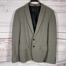 John Varvatos Gray Plaid 2 Button Blazer Suit Jacket - Size 40R DAMAGED 