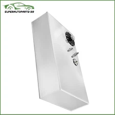 54L 17 Gallon Street Rod Race Fuel Cell Gas Tank w/ Cap & Level Sender Aluminum