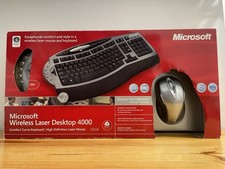 Microsoft Wireless Laser Desktop 4000 Keyboard  Mouse - Brand New Sealed In Box