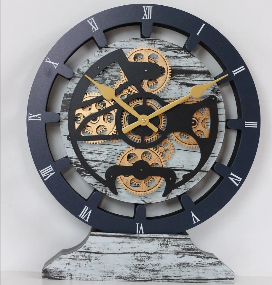 The Gears Reloj CANADA LINE REPISA RELOJ REDONDO (PARED HÍBRIDA) 16 PULGADAS GRIS Y BLANCO Foto 2 de 4