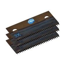 3 X Blades For Adhesive Tape Dispensers 50Mm Standard Plastic Paper