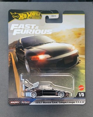 Hot Wheels Premium 2025 - Fast & Furious #1 : Honda Civic Coupe EJ1 1993 - Échelle 1/64