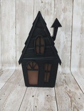New Light Up Haunted House Halloween Decor Plastic DIY Craft Battery Spooky