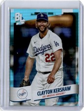 2024 Topps Big League #270 Clayton Kershaw Blue Holo Los Angeles Dodgers