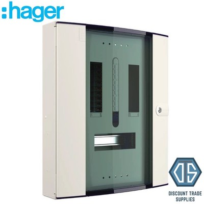 Hager JK106BG 125A 6-fach TPN Platine Sichttür