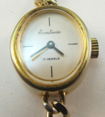 VTG Everswiss Ladies Mechanical Wrist Watch Runs Perfectly Nice Estate Find