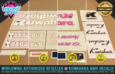 Kuwahara MAGICIAN EX BMX Decal Set (1987 All Colors) Official Licensed Product!
