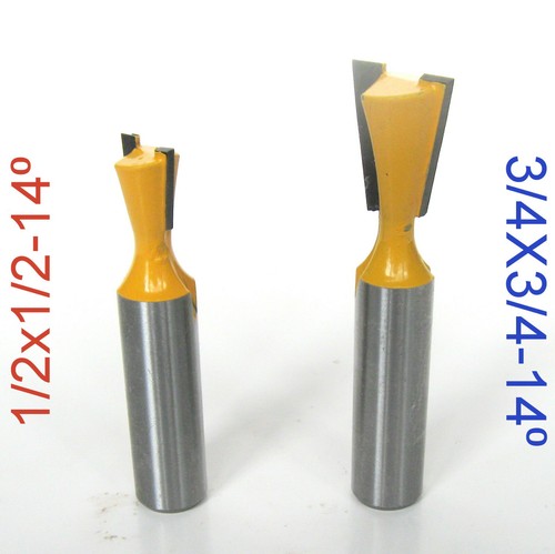 1 Stck. 1/2 Zoll SH 14° Schwalbenschwanz 3/4 Durchmesser Router Bit Set für Omni Jig (43750) - Bild 12 von 12