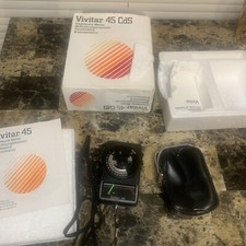 Vivitar 45 CdS Light Meter / Exposure Meter w/ box, case and manual, Works