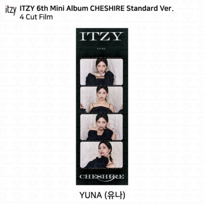 ITZY 6th Mini Album Cheshire Official Photocard Clear Card Neon