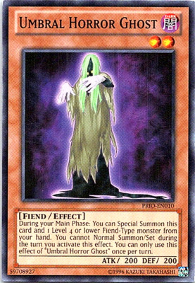Umbral Horror Ghost PRIO-EN010 Yu-Gi-Oh! Card Light Play Unlimited 