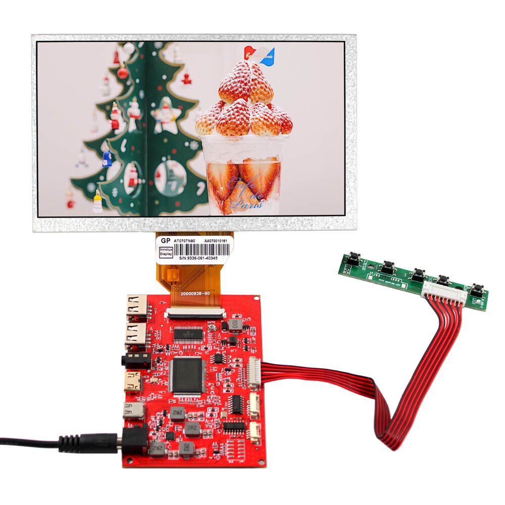 7"" 800X480 AT070TN90 TFT LCD Screen 50pin mini HD Type C 2USB Controller Board