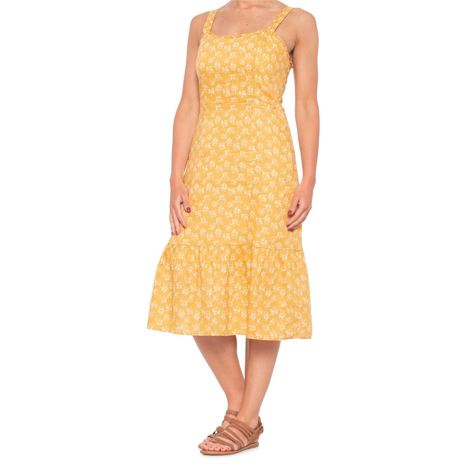 Cynthia Rowley Mustard Yellow Tiered 