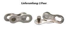 2 Paar Kettenschloss Fahrrad Kette  6-12 Schnellverschluss Kettenverschlussglied