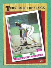 1987 Topps Baseball - Rickey Henderson #311 Athletics HOF