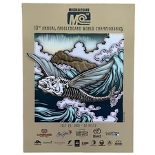 MOLOKAI 2 OAHU 2015 PADDLE BOARD WORLD CHAMPIONSHIP SKELETON SURF POSTER NEW