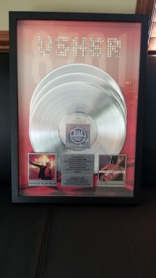 USHER - ''8701/U GOT IT BAD'' RIAA CERTIFIED 3X PLATINUM RECORD AWARD TO LABEL VP