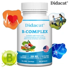 B Vitamins - 500 mg 60 High Strength Capsules