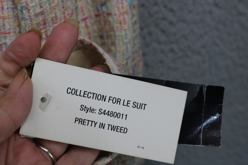 Le Suit-Collections-"Pretty in Tweed" Skirt Suit-Vintage-Size 6-New w/Tags - Picture 8 of 19