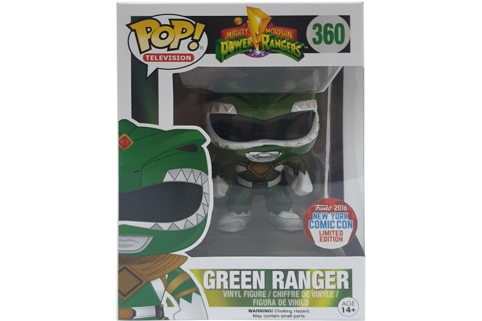 En Oferta Funko Pop 360 Green Ranger Metallic Nycc 2015 Television Mighty Morphin Power