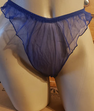 Vintage Frederick's of Hollywood Thong Flutter Panties Hi Rise NWOT / OS