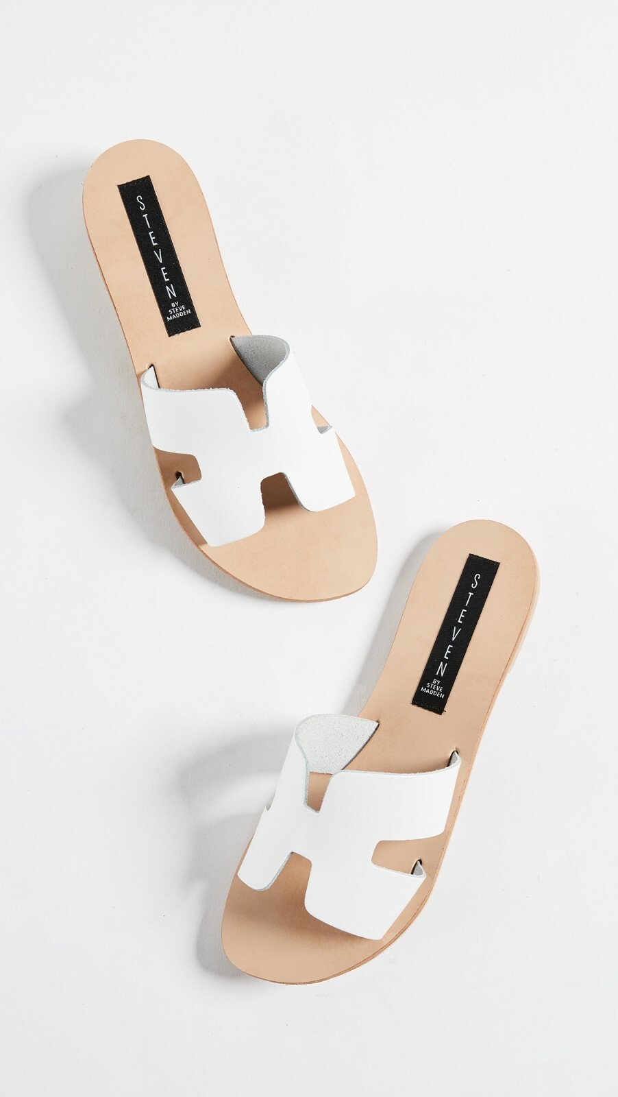 steve madden greece sandals white