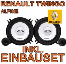 Alpine Lautsprecher für RENAULT TWINGO 1 FACELIFT 13cm 2-WEGE FRONT TÜR Auto Set
