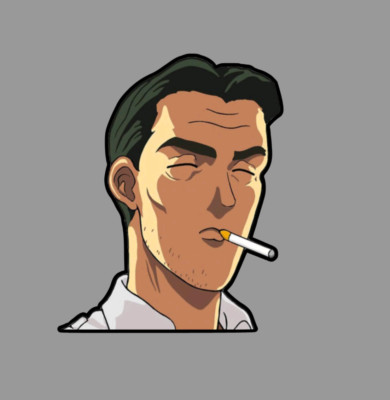 Initial D Bunta Fujiwara Sticker Decal