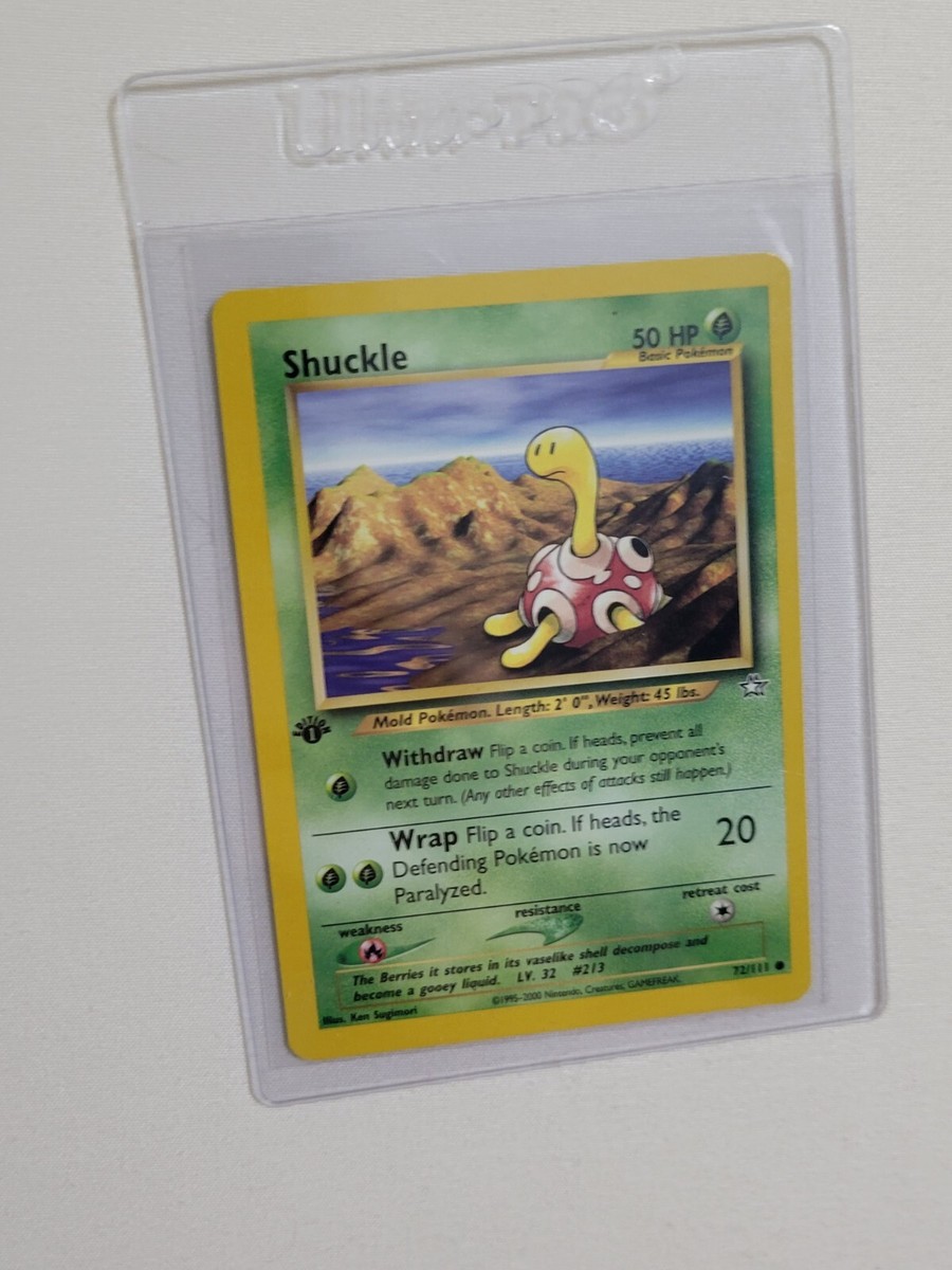 Shuckle - Pokemon Neo Genesis First 1st Edition #72 - Common | eBay