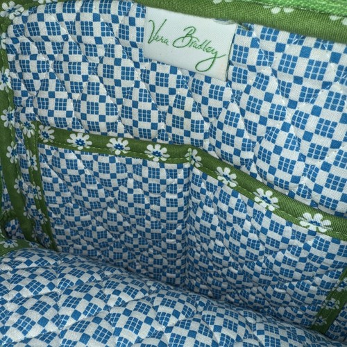 Vera Bradley Apple Green Backpack With Flowers RETIRED Made In USA - Picture 2 of 6