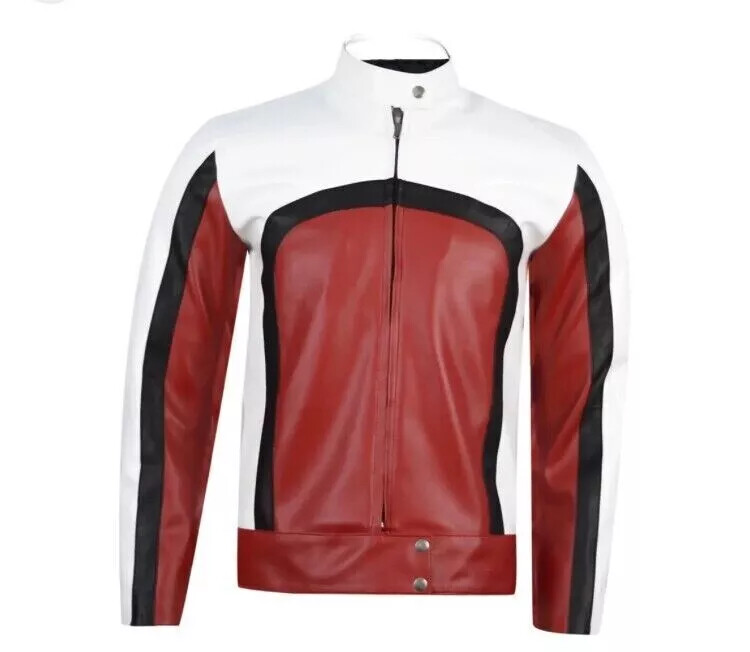 Men 100% Leather Handmade Designer Genuine Lambskin Jacket Stylish Bomber Biker