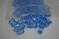 10 pc Swarovski Crystal Light Sapphire 10.5x7mm Cylinder 5230 Beads;