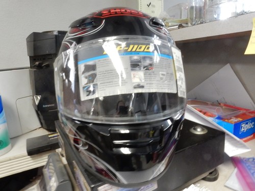 NOS Shoei TC-1 RF-1100 Firestrike Medium 57-58cm Full Face Helmet 0113-3201-05 - 第 6/14 張圖片