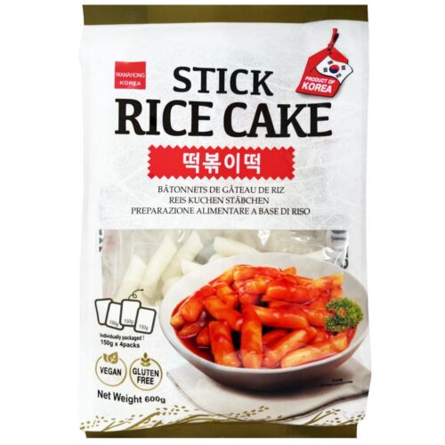 Wang Brand Korean Rice Cake Stick Tteokbokki Topokki 600g (150g x 4 Servings) - Afbeelding 1 van 5