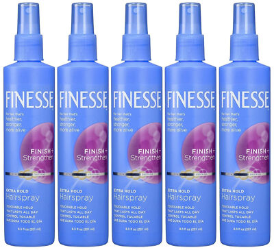 5 Pack of Finesse Finish + Strengthen Extra Hold Hairspray, 8.5 fl oz