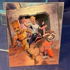 Guardians of the Galaxy Fan Art Print 8 x 10 Bam Geek COA 0009/2500 George Vega