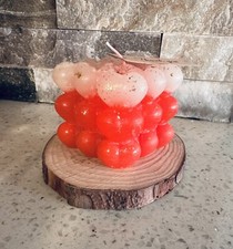 Bubble Cube Heart Candle, Love Candle, Gift For Her, Valentine's Day gift