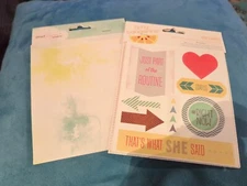 Set of 2 American Crafts Sticker "Matchbooks" Amy Tan & Dear Lizzy