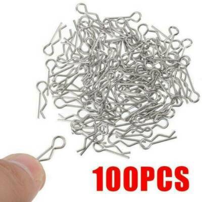100* Stainless Steel Body Shell Clips Pin for RC 1/10 Model Car HSP Redcat US
