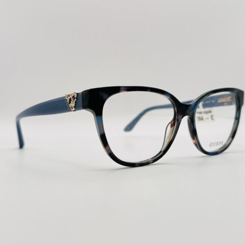 Guess Eyeglasses Women Oval Blue Brown Logo Mod. GU 2855 New - Picture 6 of 11