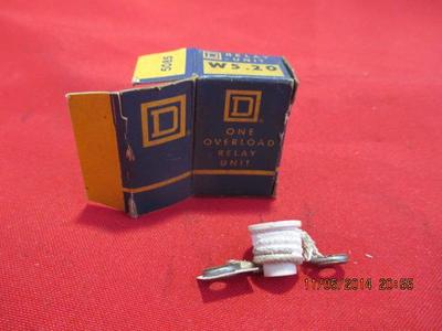 NOS Square D Company One Overload Relay Unit Heater W5.20
